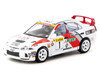 Mitsubishi Lancer Evolution IV #1 Tommi Makinen - Seppo Harjanne 3rd Place Monte Carlo Rally 1997 Global64 Series 1/64 Diecast Model Tarmac Works T64G-076-97MCR01