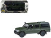 2014 Toyota Land Cruiser LC 79 with Camper Shell Military Green 1/64 Diecast Model Car Paragon PA-55686