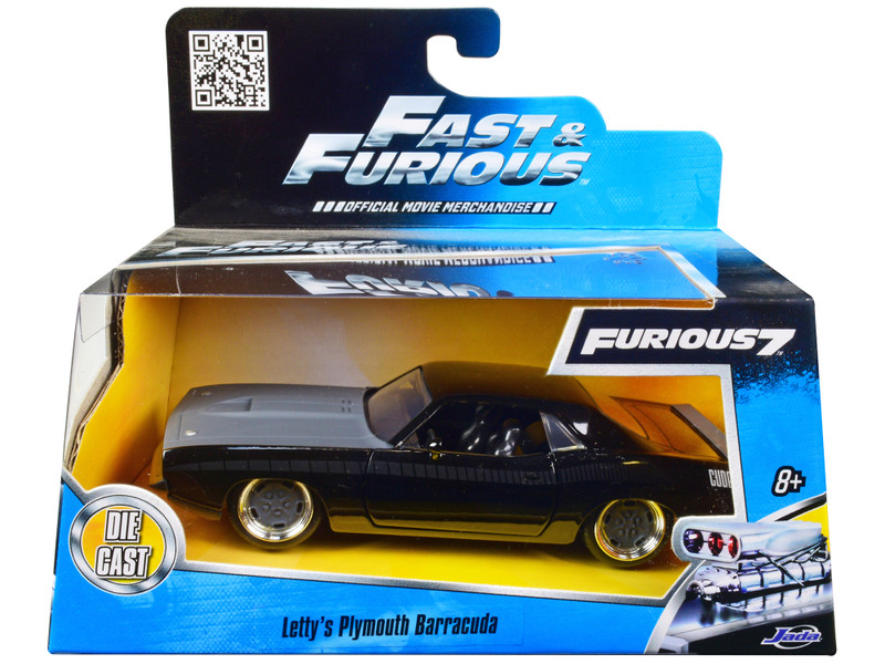 Letty's Plymouth Barracuda "Fast & Furious 7" Movie 1/32 Diecast Model Car Jada 97206 