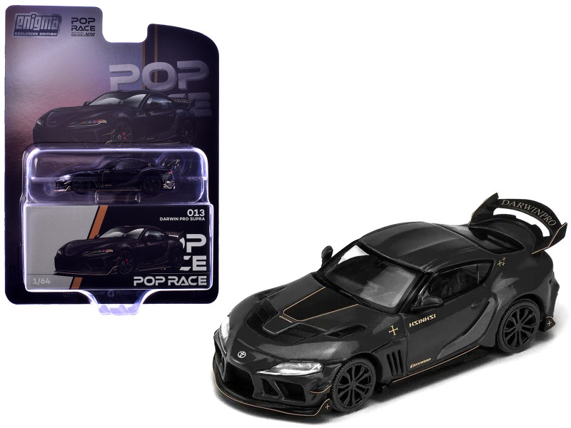 Toyota Supra DarwinPro 66G NWB Gray Metallic with Shark Mouth