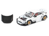 Toyota Pandem GR86 White with Carbon Hood Enigma Exclusive Edition 1/64 Diecast Model Car Pop Race PR64-PRE014