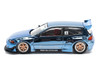 Pandem Civic EG6 RHD Right Hand Drive Blue Chrome 1/64 Diecast Model Car Pop Race PR640206