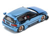Pandem Civic EG6 RHD Right Hand Drive Blue Chrome 1/64 Diecast Model Car Pop Race PR640206