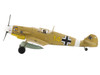 Messerschmitt Bf 109F-4 Fighter Aircraft Marseille Yellow 14 3./JG27 Egypt 1942 German Luftwaffe Air Power Series 1/48 Diecast Model Hobby Master HA8766
