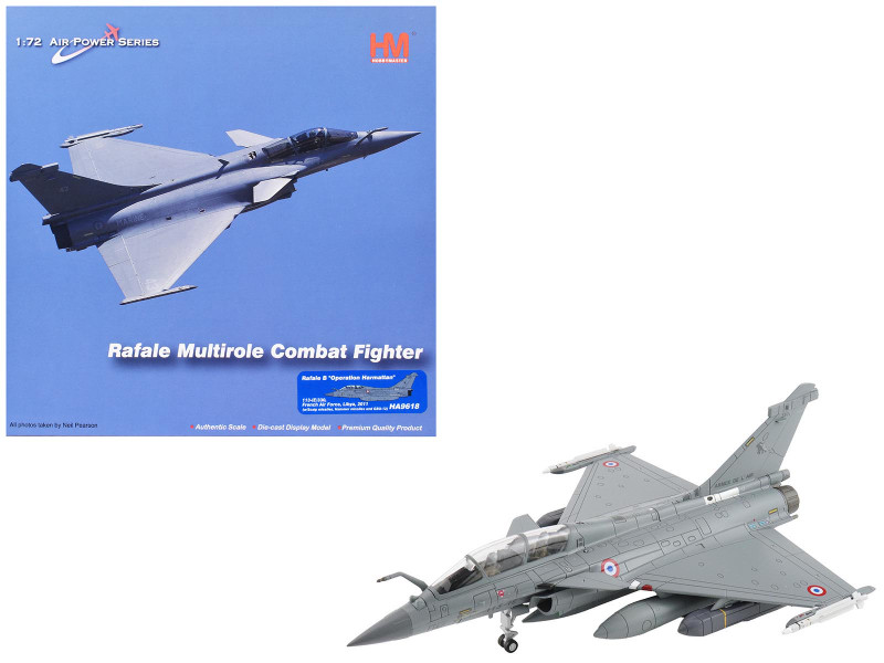 Dassault Rafale B Fighter Aircraft 113-IE/330 Libya 2011 French Air Force Air Power Series 1/72 Diecast Model Hobby Master HA9618