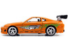 Brian's Toyota Supra Orange "Fast & Furious" Movie 1/32 Diecast Model Car Jada 97345 