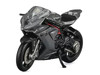 2022 MV Agusta F3 Rosso Motorcycle Silver Metallic with Figure 1/64 Diecast Model CM Model CM64-F3ROSSO-02