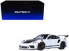 Porsche 911 991 2 GT3 RS Weissach Package White with Carbon Hood and Top 1/18 Model Car Autoart 78176