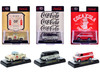Coca-Cola Set of 3 pieces Release 62 Limited Edition to 8000 pieces Worldwide 1/64 Diecast Model Cars M2 Machines 52500-A62