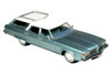 1976 Oldsmobile Custom Cruiser Light Blue Metallic with White Top and Blue Interior Limited Edition to 200 pieces Worldwide 1/43 Model Car Goldvarg Collection GC-078B