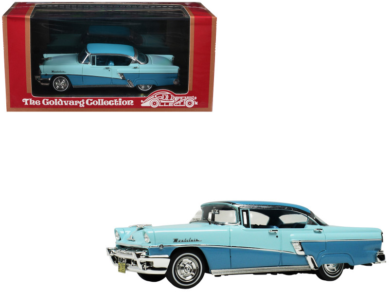 1956 Mercury Montclair Phaeton Lauderdale Blue and Niagara Blue with Blue Interior Limited Edition to 200 pieces Worldwide 1/43 Model Car Goldvarg Collection GC-086B