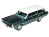 1964 Pontiac Safari Gulfstream Aqua Metallic with White Top and Blue Interior Limited Edition to 200 pieces Worldwide 1/43 Model Car Goldvarg Collection GC-093A