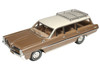 1964 Pontiac Safari Bronze Irid Metallic with Cream Top Limited Edition to 200 pieces Worldwide 1/43 Model Car Goldvarg Collection GC-093B