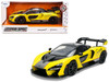 McLaren Senna 8 PAS Racing Yellow Metallic with Black Top Hyper Spec Series 1/24 Diecast Model Car Jada 36484