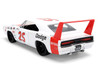 1969 Dodge Charger Daytona #25 White with Red Stripes Bigtime Muscle Series 1/24 Diecast Model Car Jada 36608