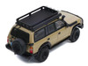 Toyota Land Cruiser 80 RHD Right Hand Drive Beige with Roof Rack and Accessories 1/64 Diecast Model Car GCD KS-014-631