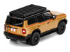 2024 Toyota Land Cruiser Prado Gold Metallic with Red Stripes and Roof Rack 1/64 Diecast Model Car GCD KS-075-580
