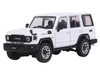 Toyota Land Cruiser J76 RHD Right Hand Drive White 1/64 Diecast Model Car GCD KS-081-458