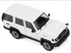 Toyota Land Cruiser J76 RHD Right Hand Drive White 1/64 Diecast Model Car GCD KS-081-458