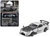 Mazda RX-7 RE-Amemiya Silver Metallic with Matt Black Hood Limited Edition 1/64 Diecast Model Car Mini GT MGT01106