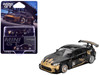 Toyota GR86 LB-Nation - Liberty Walk #24 Black with Carbon Hood and Gold Graphics Limited Edition 1/64 Diecast Model Car Mini GT MGT01149