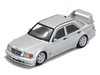 Mercedes-Benz 190E 2.5-16 Evolution II Silver Metallic 1/64 Diecast Model Car Inno Models IN64-190E-SIL