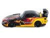 Honda S2000 AP1 RHD Right Hand Drive J's Racing - Maou Yellow with Carbon Top with Graphics 1/64 Diecast Model Car Inno Models IN64-S2000JS-MAOU