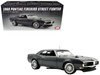1968 Pontiac Firebird Street Fighter Silver Bird Gun Metal Gray Metallic Limited Edition to 400 pieces Worldwide 1/18 Diecast Model Car ACME A1805222