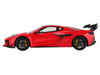 Chevrolet Corvette ZR1 Torch Red with Carbon Top 1/18 Model Car Top Speed TS0647