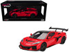 Chevrolet Corvette ZR1 Torch Red with Carbon Top 1/18 Model Car Top Speed TS0647