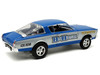 1966 Plymouth Barracuda Hemi Hustler Blue with White Stripes Limited Edition to 374 pieces Worldwide 1/18 Diecast Model Car ACME A1806138