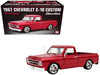 1967 Chevrolet C-10 Custom Pickup Truck Showtime Deep Candy Red Metallic Limited Edition to 612 pieces Worldwide 1/18 Diecast Model Car ACME A1807222