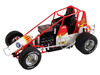 Winged Sprint Car #104+ Jeff Swindell Octane Boost Red with Graphics National Sprint Car Hall of Fame 1/18 Diecast Model Car ACME A1809527