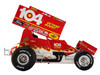 Winged Sprint Car #104+ Jeff Swindell Octane Boost Red with Graphics National Sprint Car Hall of Fame 1/18 Diecast Model Car ACME A1809527