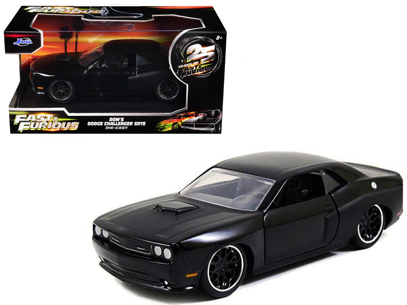 Dom's Dodge Challenger SRT8 Black Fast & Furious Movie 1/32 Diecast Model Car Jada 97384