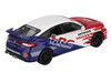 Honda Civic TYPE R 2024 Pace Car HRC White with Red and Blue Graphics Limited Edition 1/64 Diecast Model Car Mini GT MGT01079