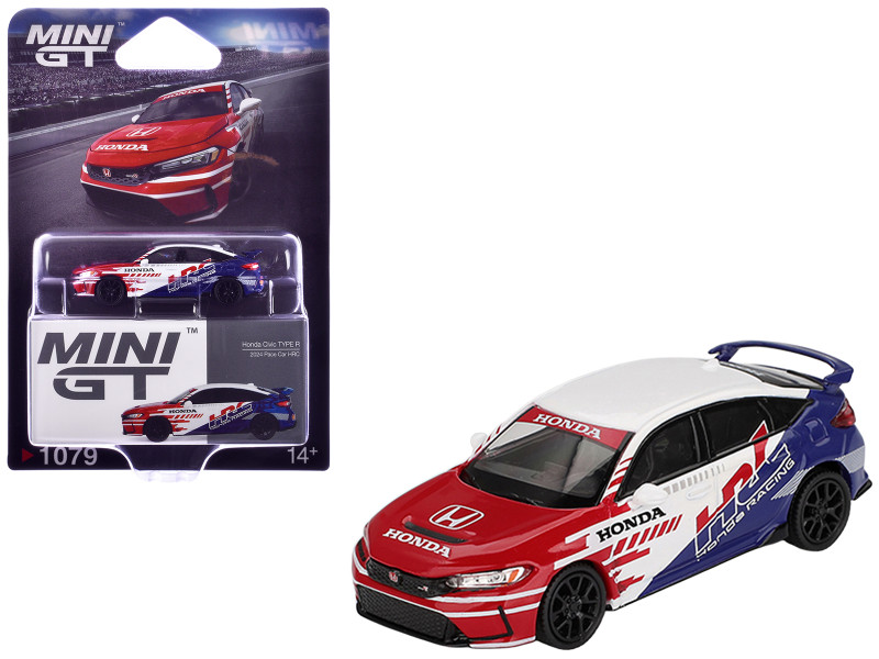 Honda Civic Type R FL5 HRC Honda Racing White with Graphics 1/64