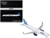 Airbus A321neo Commercial Aircraft JetBlue Airways N2180J White with Blue Tail Gemini 200 Series 1/200 Diecast Model GeminiJets G2JBU1336