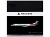 Embraer ERJ-145 Commercial Aircraft Mexicana de Aviacion XA-MBR White with Green Stripes and Tail Gemini 200 Series 1/200 Diecast Model GeminiJets G2MXA1305