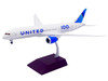 Boeing 787-9 Commercial Aircraft United Airlines 100 Years N61101 White with Graphics and Blue Tail Gemini 200 Series 1/200 Diecast Model GeminiJets G2UAL1258