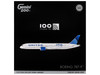 Boeing 787-9 Commercial Aircraft with Flaps Down United Airlines 100 Years N61101 White with Graphics and Blue Tail Gemini 200 Series 1/200 Diecast Model GeminiJets G2UAL1258F