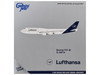 Boeing 747-8I Commercial Aircraft Lufthansa D-ABYA White with Dark Blue Tail 1/400 Diecast Model GeminiJets GJ2209