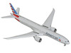 Boeing 777-300ER Commercial Aircraft with Flaps Down American Airlines N722AN Gray with Striped Tail 1/400 Diecast Model GeminiJets GJ2303F