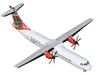 ATR 72-600 Commercial Aircraft Loganair - Isle of Man's Airline G-LMTE White with Red and Green Plaid Tail 1/400 Diecast Model GeminiJets GJ2309