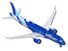 Airbus A220-300 Commercial Aircraft JetBlue Airways N3241J Blue with Striped Tail 1/400 Diecast Model GeminiJets GJ2338
