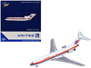 Boeing 727-100 Commercial Aircraft United Airlines - Saul Bass Livery N7001U White with Stripes 1/400 Diecast Model GeminiJets GJ2349