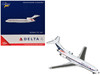 Boeing 727-100 Commercial Aircraft Delta Air Lines N1633 White with Red and Blue Stripes 1/400 Diecast Model GeminiJets GJ2355