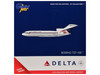 Boeing 727-100 Commercial Aircraft Delta Air Lines N1633 White with Red and Blue Stripes 1/400 Diecast Model GeminiJets GJ2355