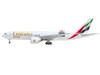 Boeing 777F Commercial Aircraft Emirates SkyCargo A6-EFV White with Striped Tail Interactive Series 1/400 Diecast Model GeminiJets GJ2382