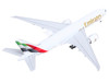 Boeing 777F Commercial Aircraft Emirates SkyCargo A6-EFV White with Striped Tail Interactive Series 1/400 Diecast Model GeminiJets GJ2382